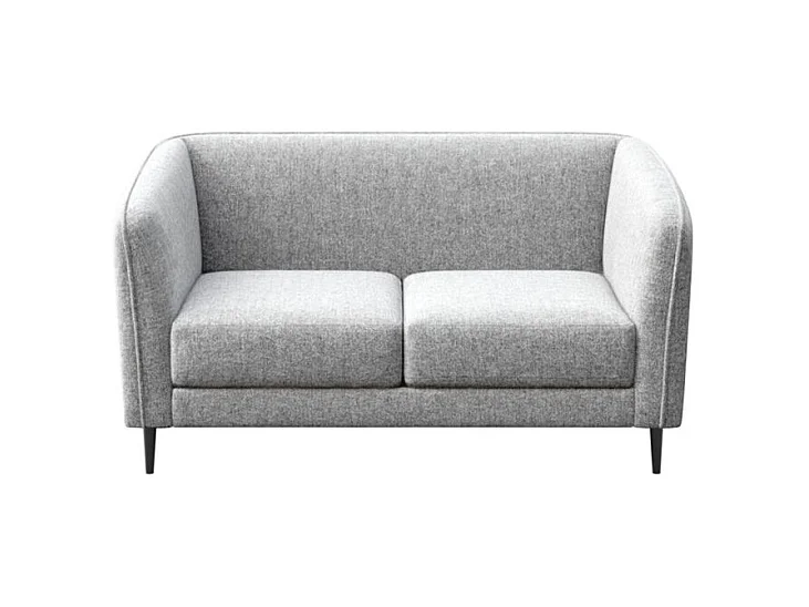 Canapé 2 places Galbe gris clair