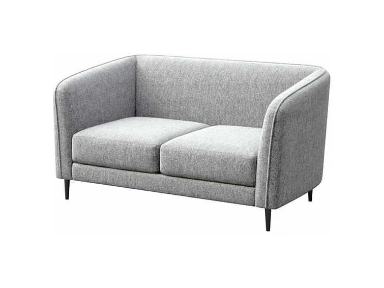 Canapé 2 places Galbe gris clair