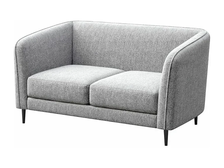 Canapé 2 places Galbe gris clair