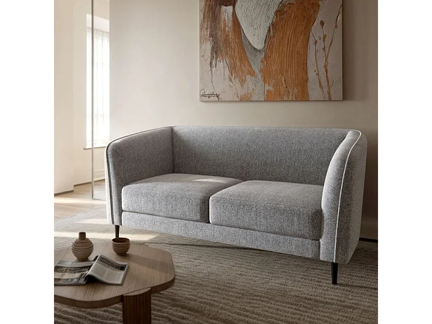 Canapé 2 places Galbe gris clair