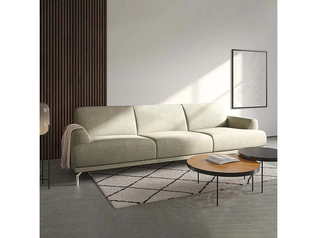 Canapé Puzo beige très clair