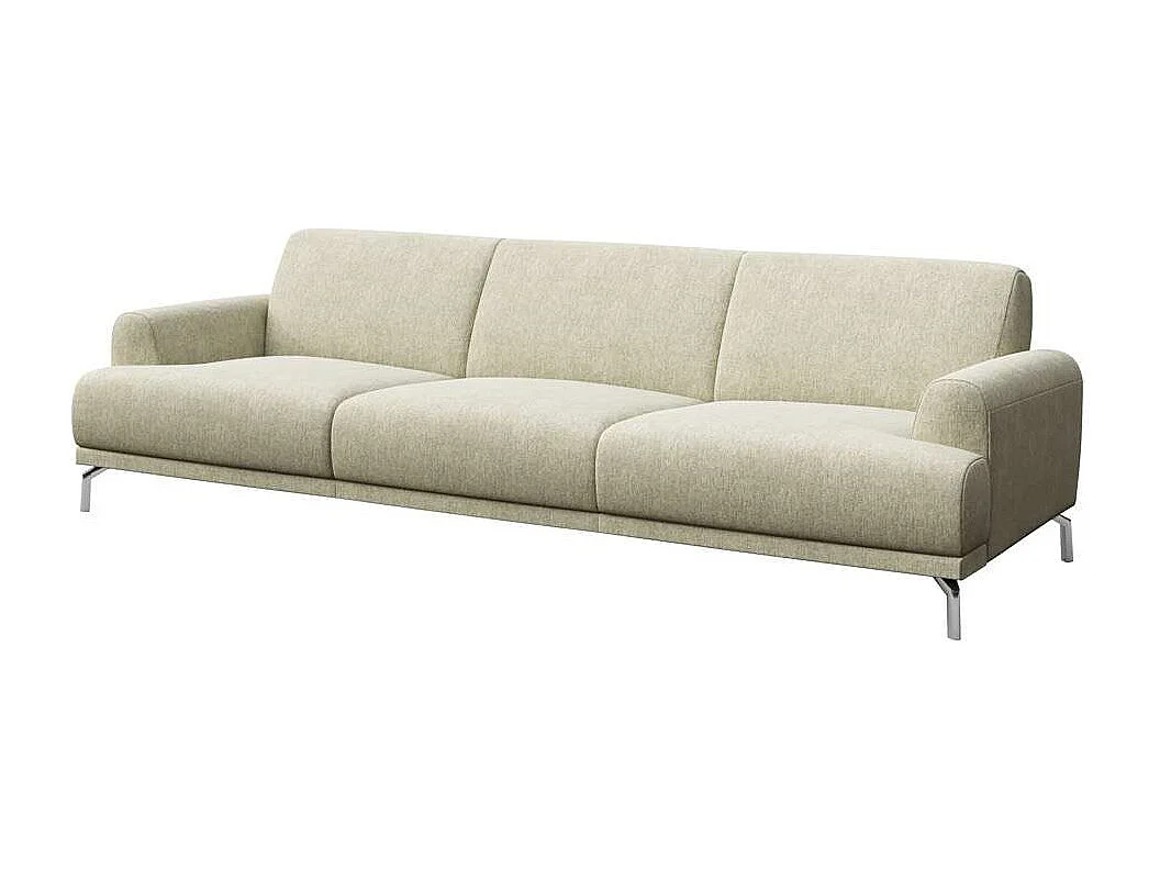 Mesonica Canapé 3 places en polyester beige clair