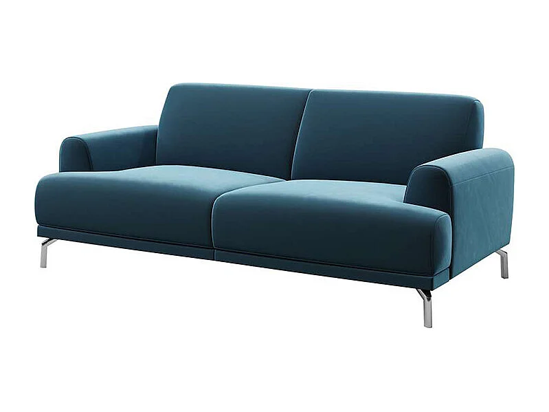 Mesonica Canapé 2 places en polyester bleu marine foncé