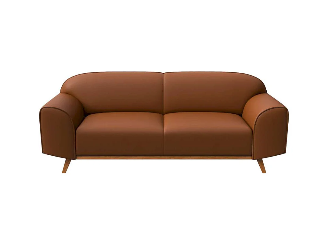 Canapé 2 places Nesbo Brun de cannelle