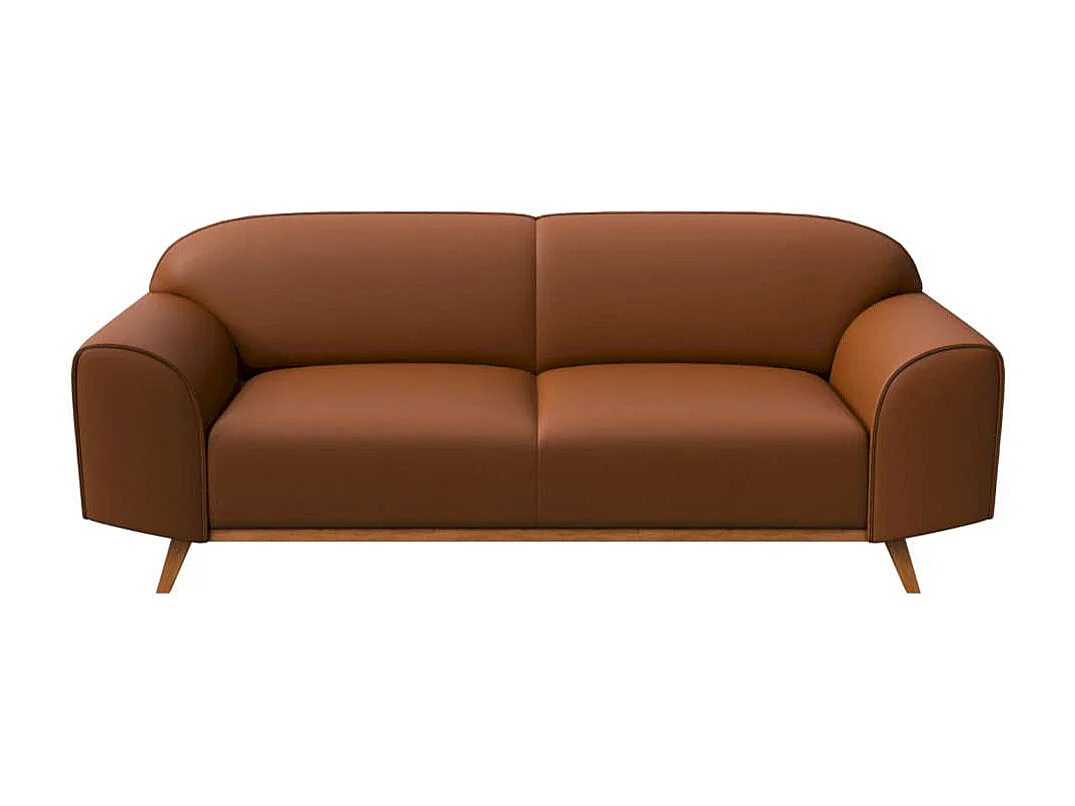 Canapé 2 places Nesbo Brun de cannelle