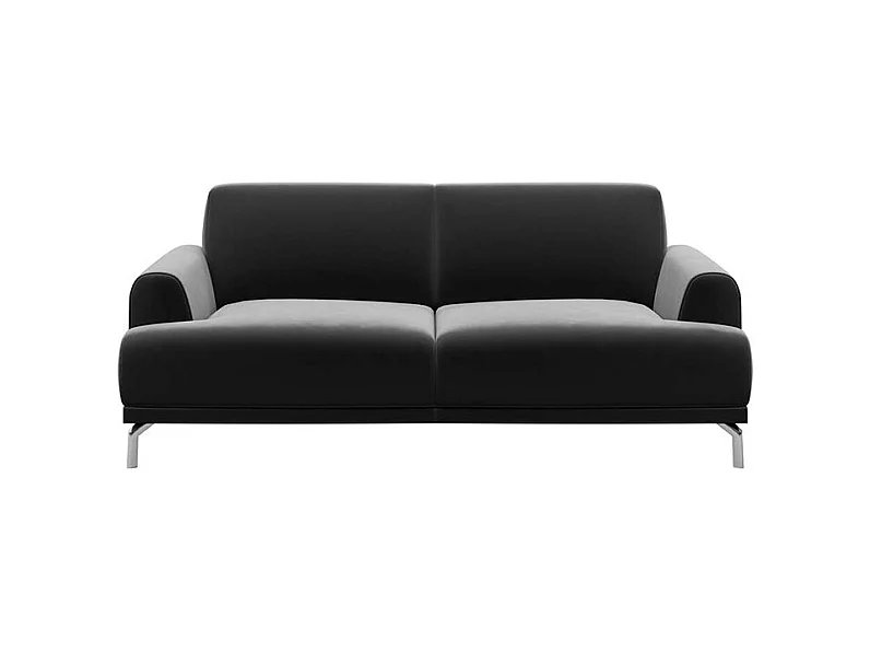 Canapé 2 places Puzo gris très foncé