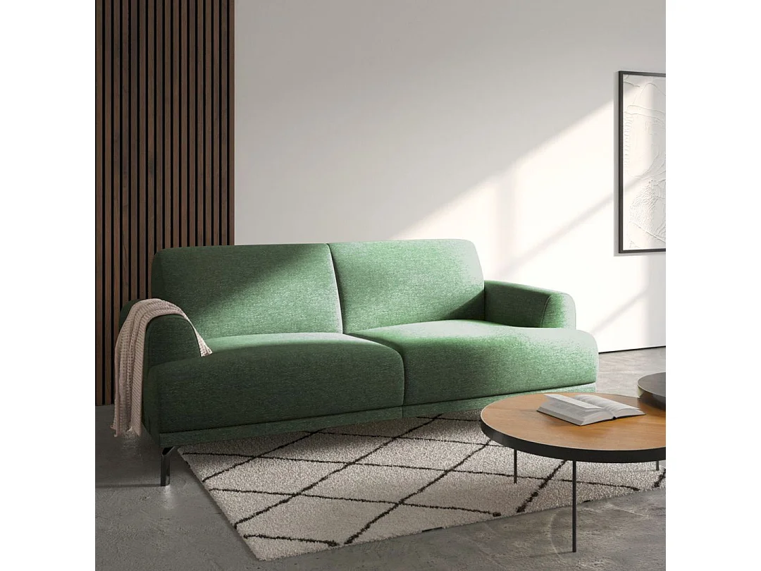 Canapé Puzo 2 places vert foncé