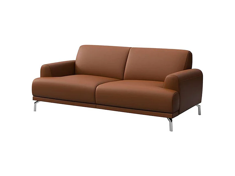 Canapé 2 places Puzo brun de cannelle