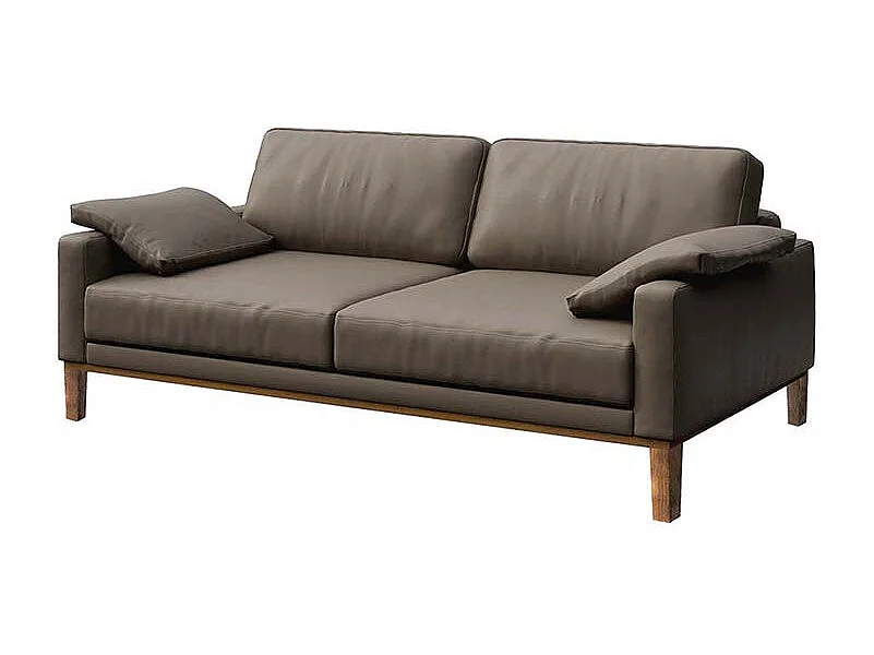 Canapé 2 places Musso cèdre brun