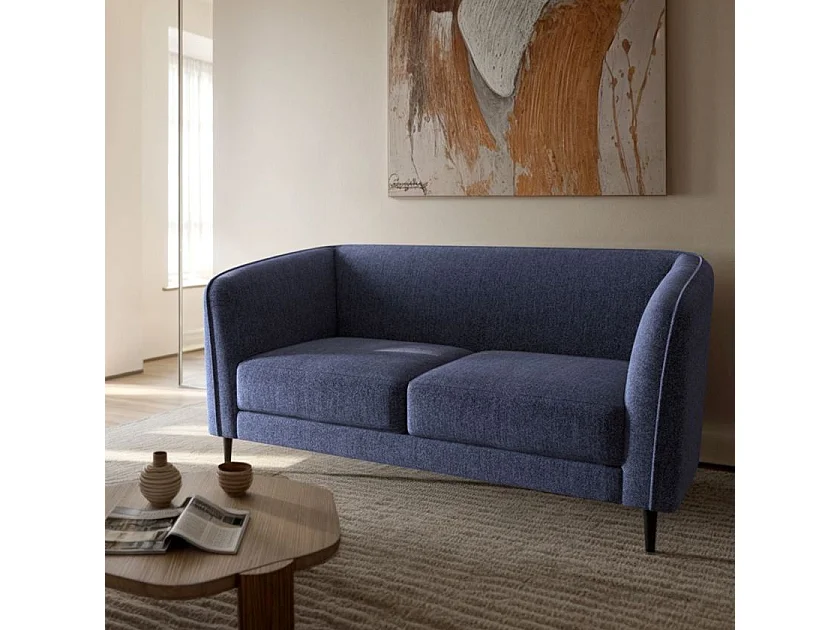 Canapé 2 places Galbe Bleu Marine