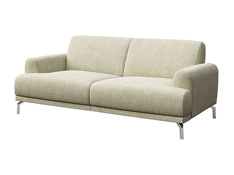 Canapé 2 places Puzo beige très clair