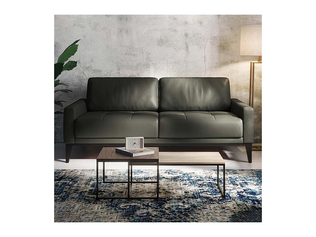 Canapé 3 places matelassé Musso marron