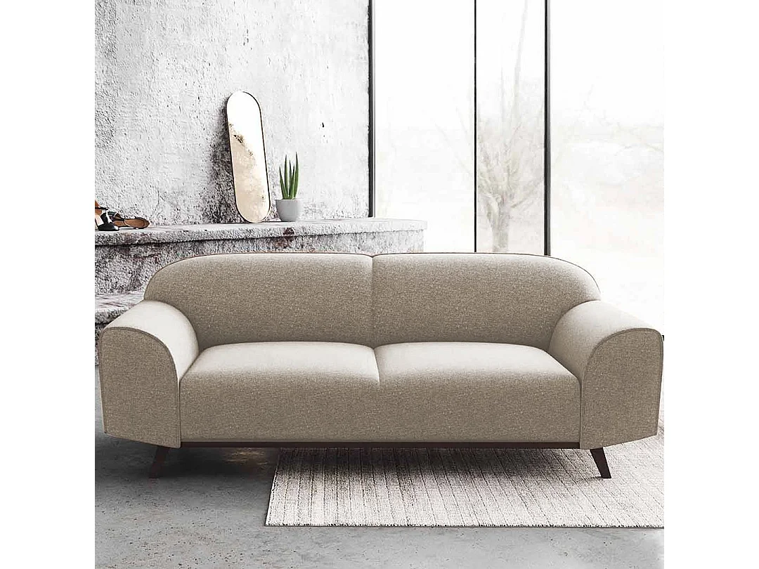 Canapé 2 places vintage beige Nesbo