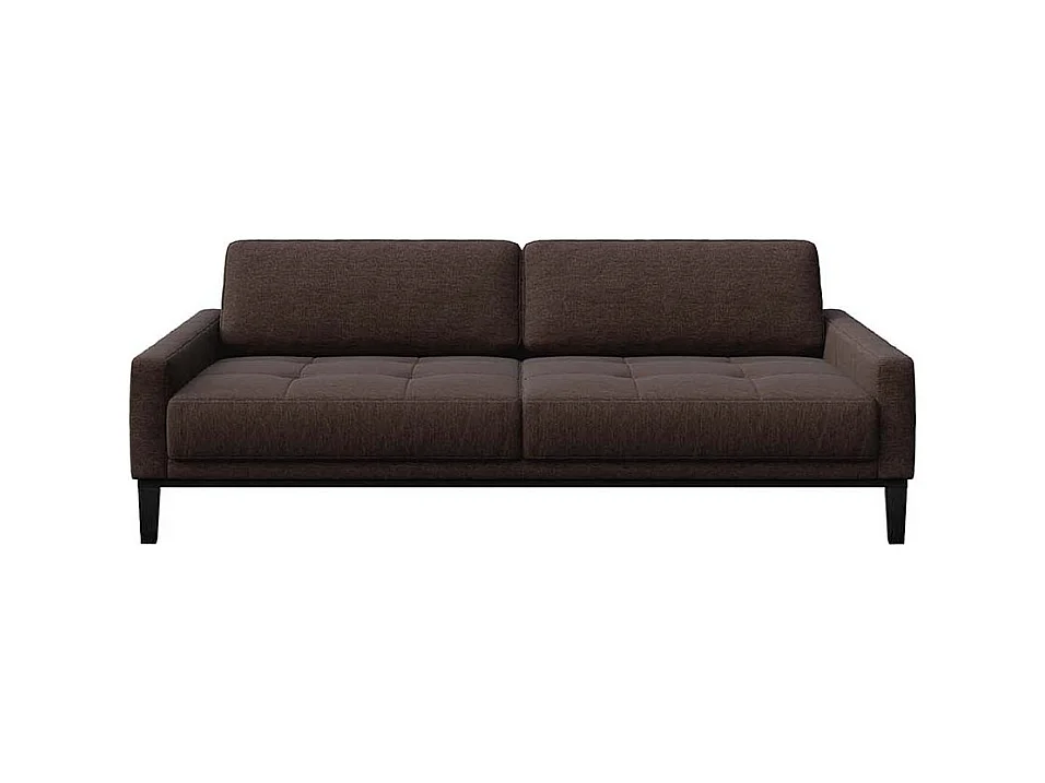 Canapé 3 placesmatelassé Musso marron