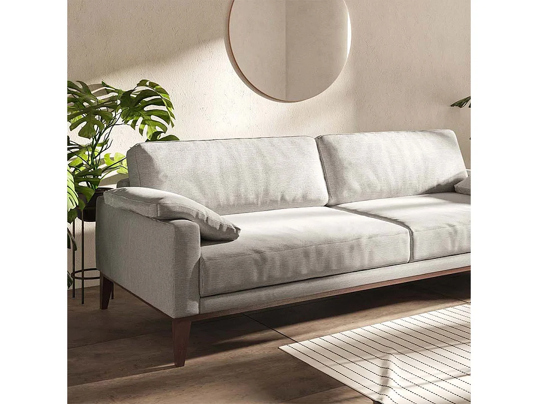 Canapé Musso gris très clair