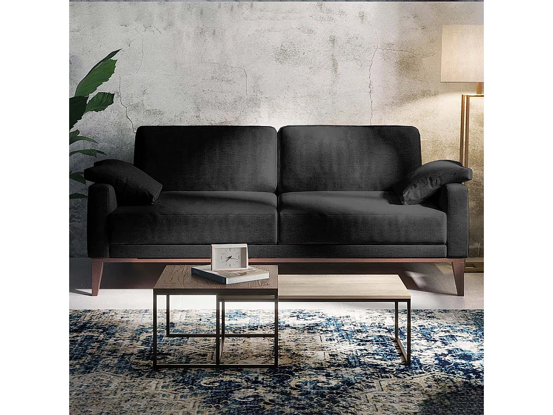 Canapé 2 places Musso anthracite