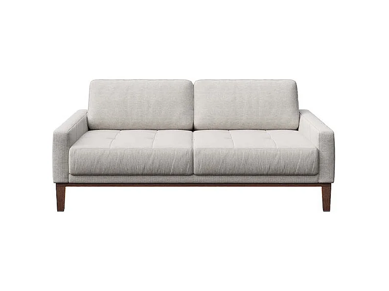 Canapé 3 places matelassé Musso gris très clair