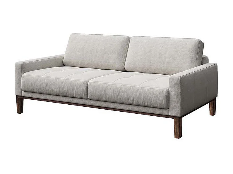 Mesonica Canapé 2 places en polyester gris clair