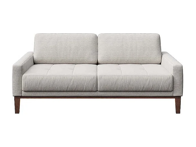 Mesonica Canapé 2 places en polyester gris clair