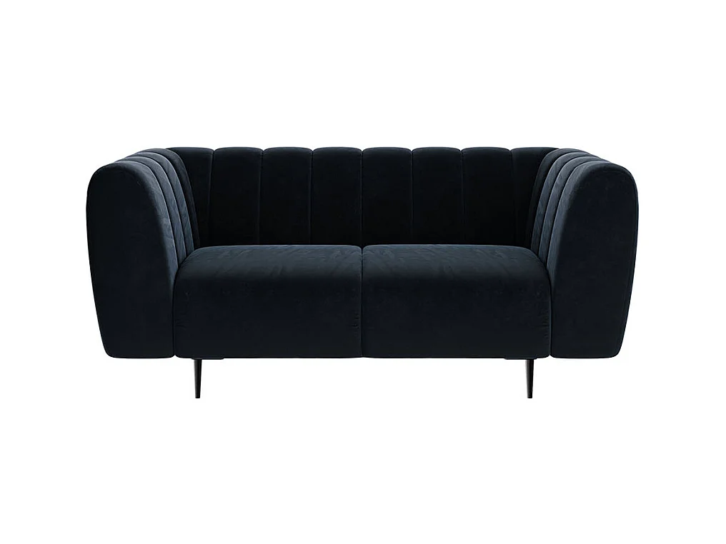Canapé 2 places Shel bleu marine