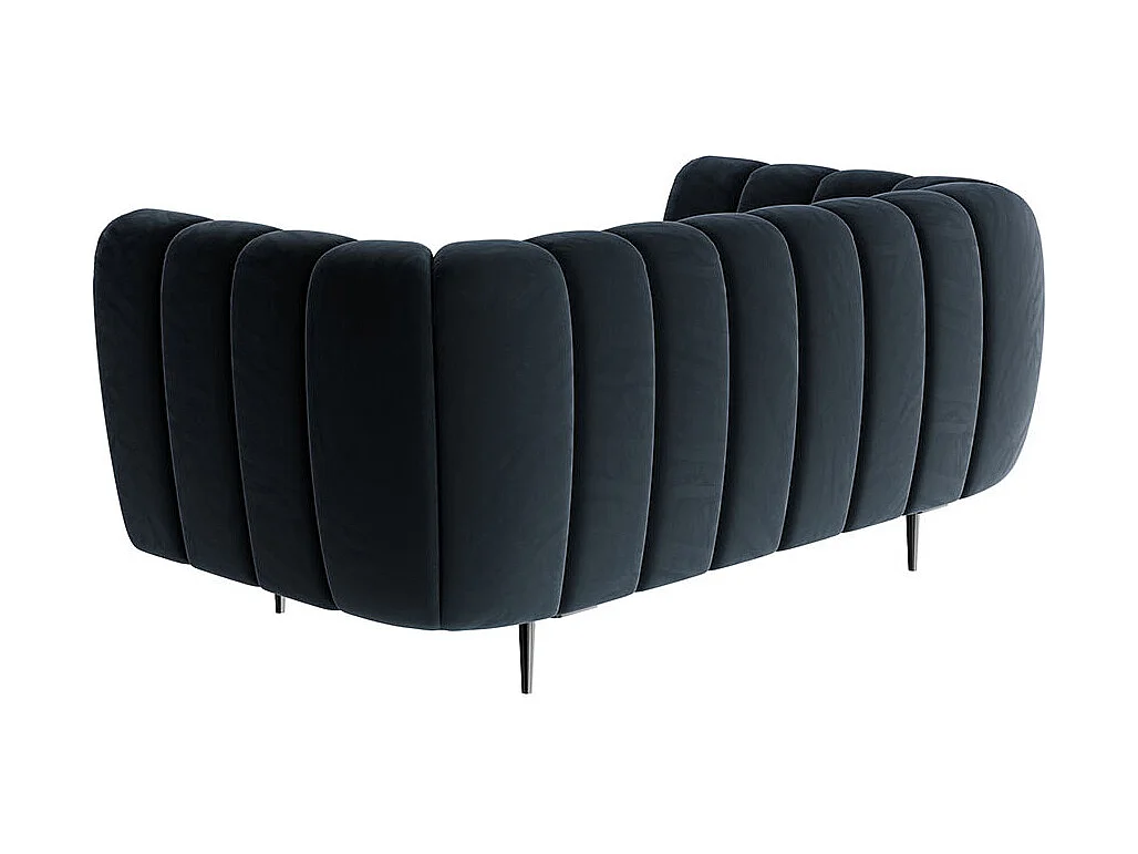 Canapé 2 places Shel bleu marine