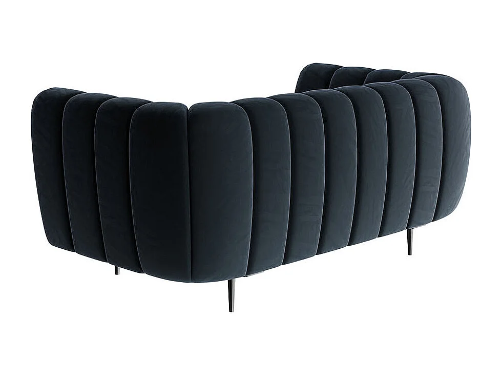 Canapé 2 places Shel bleu marine