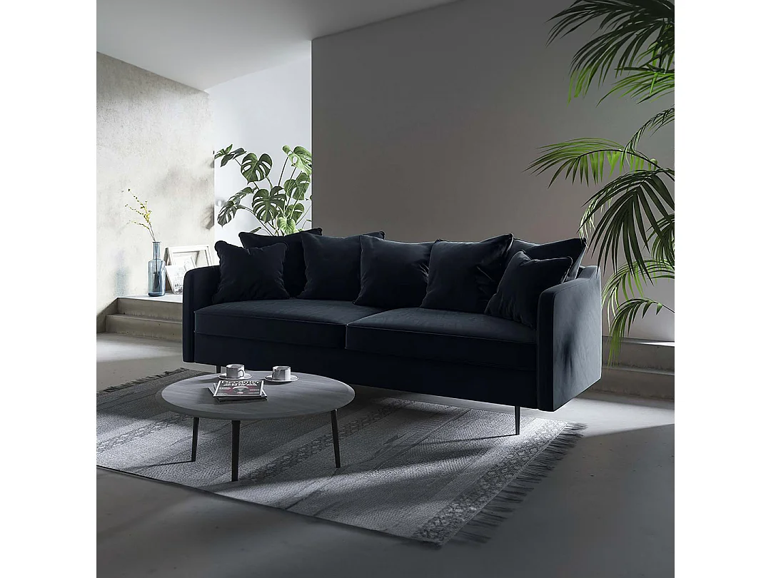 Canapé 3 places Esme bleu marine