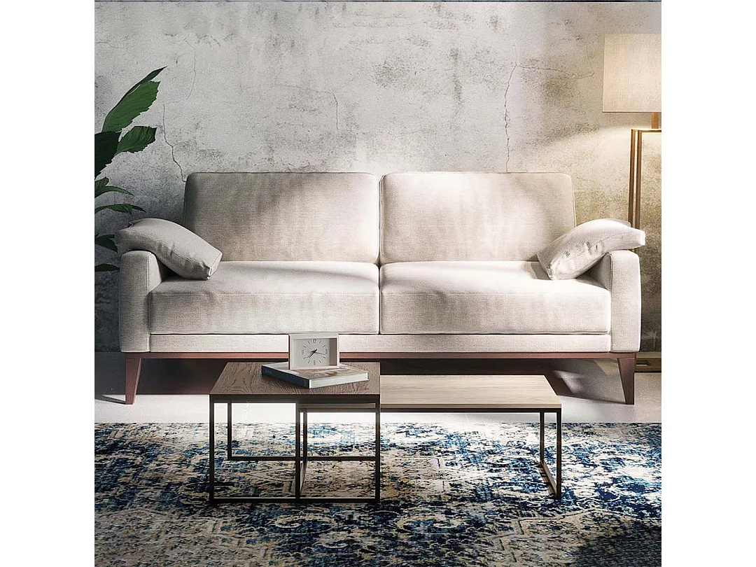 Canapé 2 places Musso beige clair