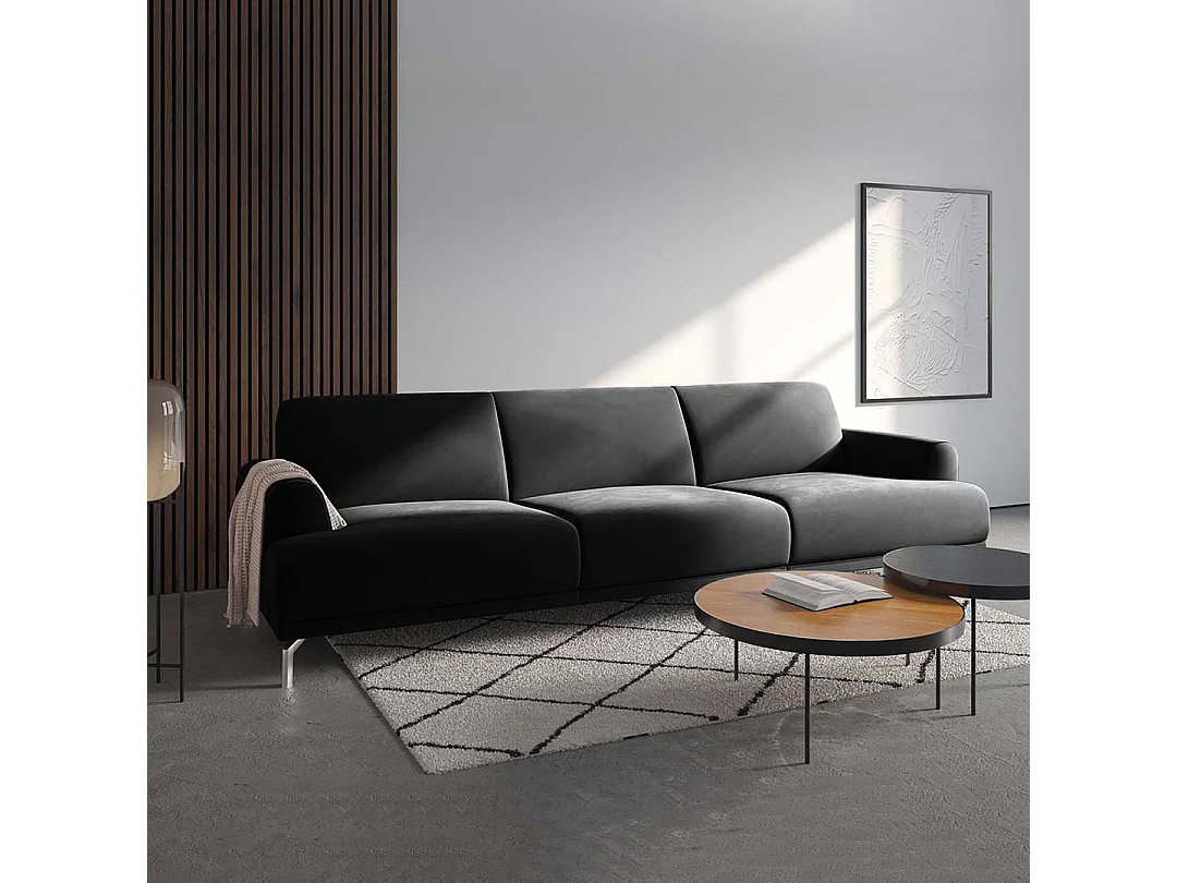 Canapé Puzo gris très foncé