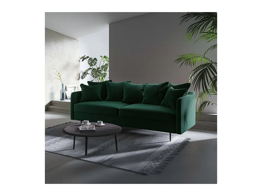 Canapé 3 places Esme vert profond