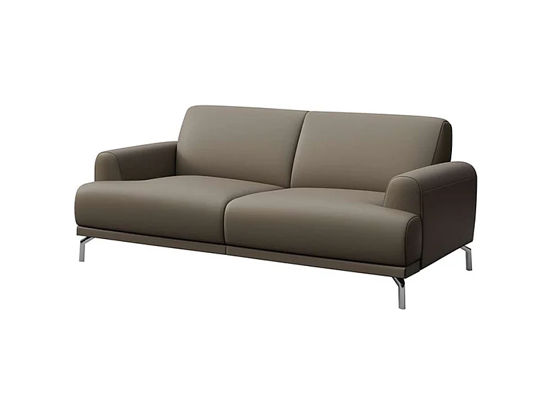 Canapé 2 places Puzo cèdre brun