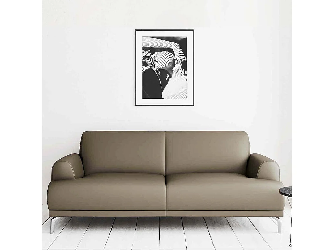 Canapé 2 places Puzo cèdre brun