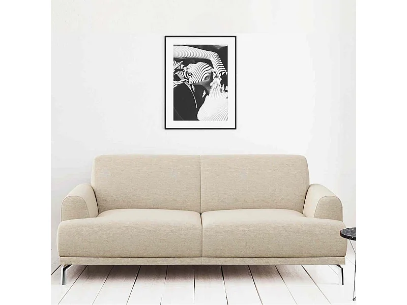 Canapé 2 places Puzo beige clair