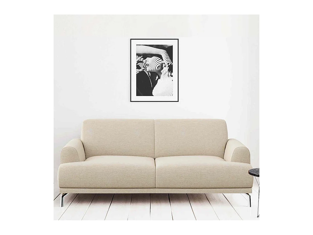 Canapé 2 places Puzo beige clair