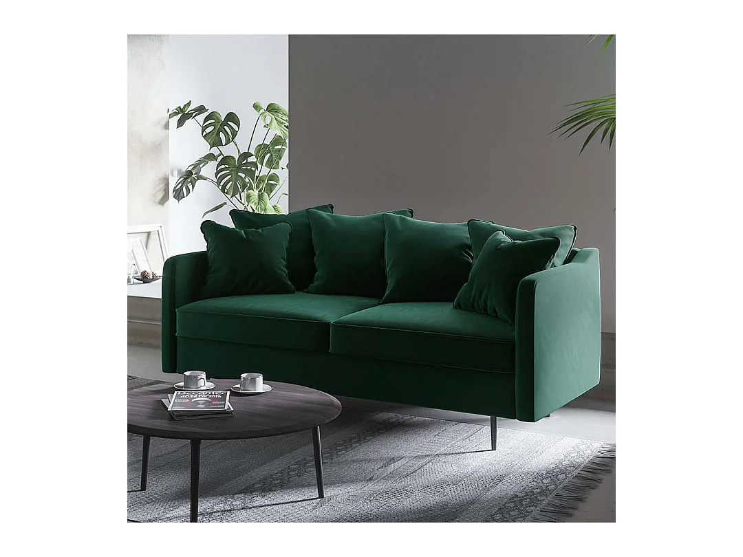 Canapé 2 places Esme vert profond