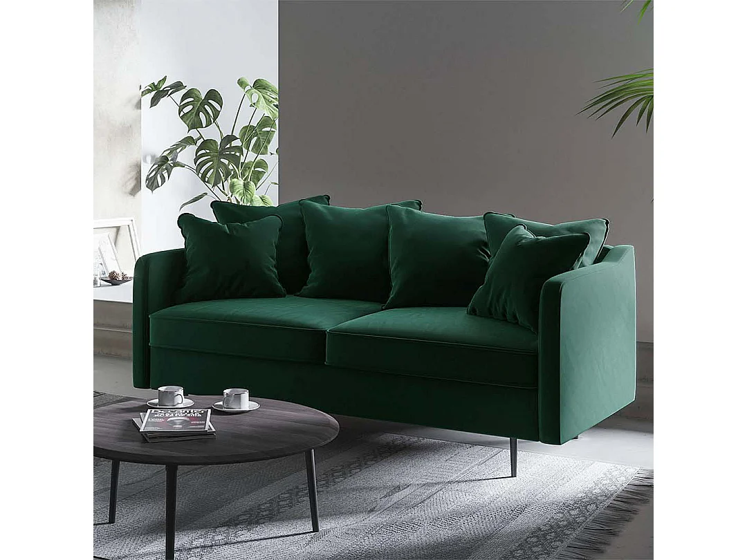Canapé 2 places Esme vert profond