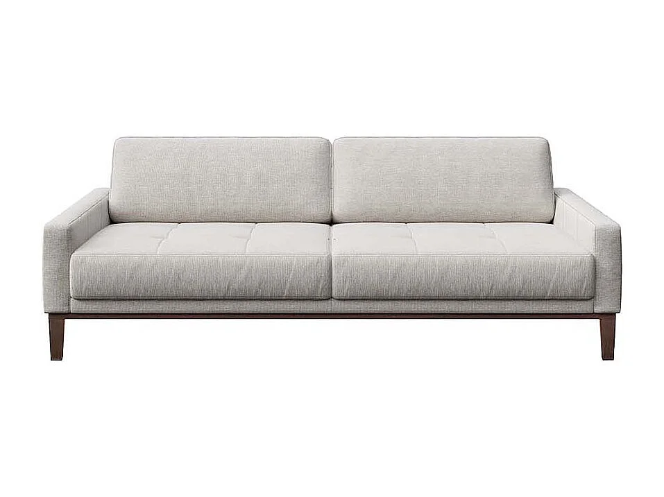 Mesonica Canapé 3 places en polyester gris clair