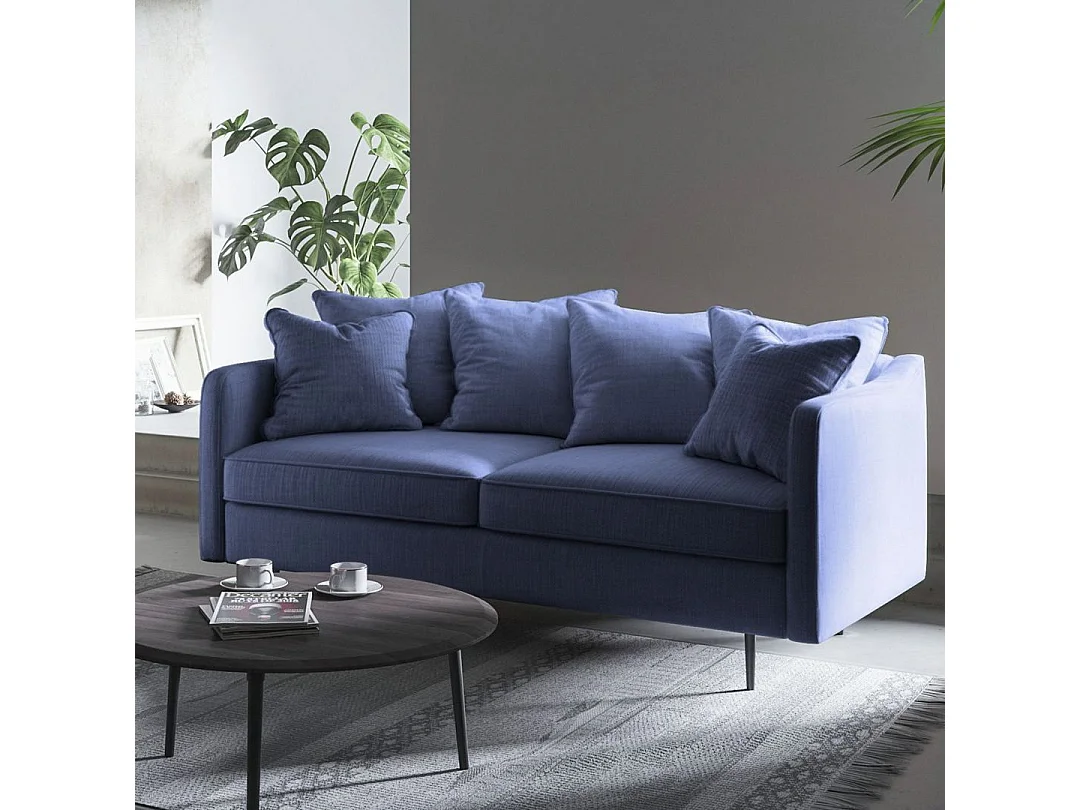 Canapé 2 places Esme - Bleu Marine