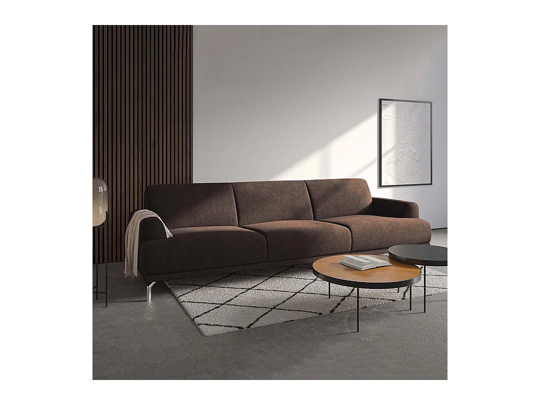 Canapé Puzo brun foncé