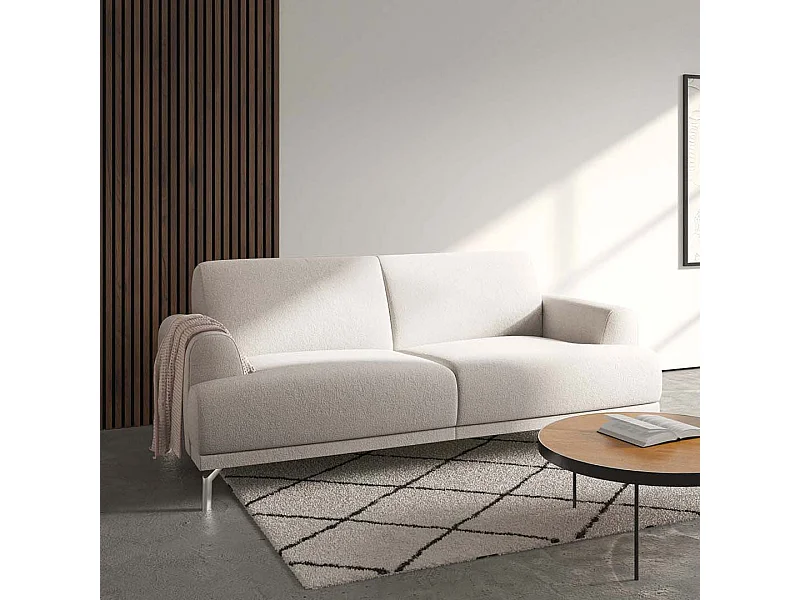 Canapé 2 places Puzo beige crème