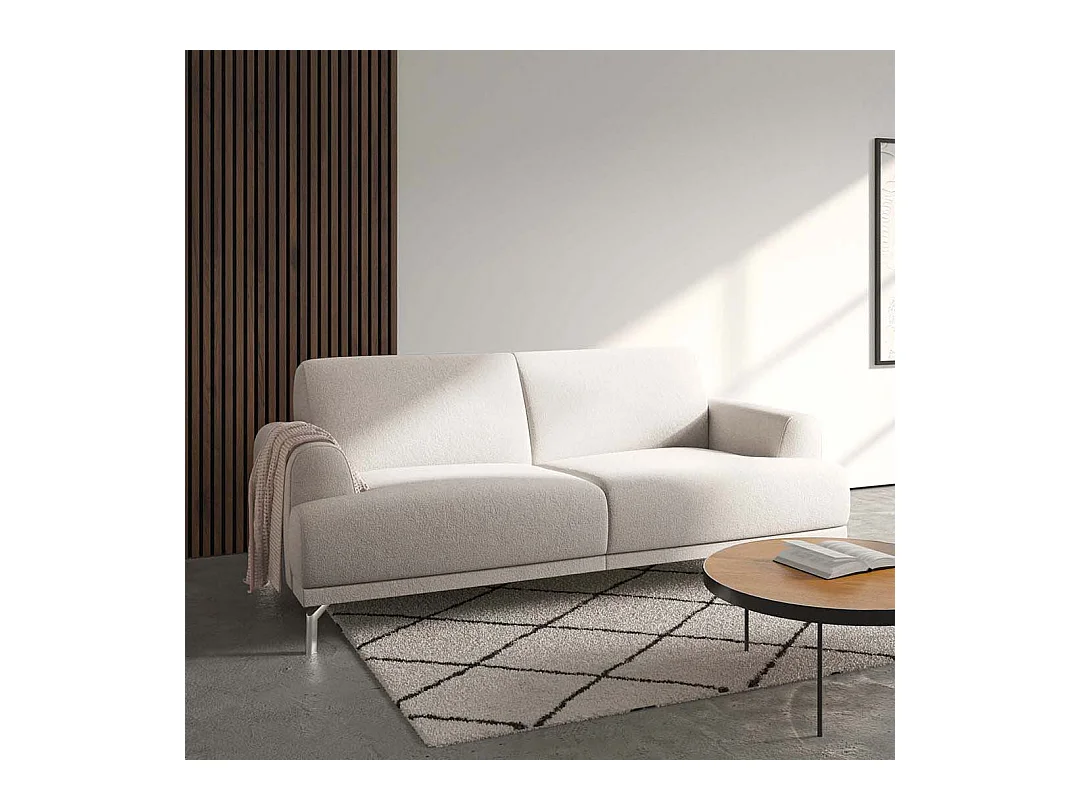 Canapé 2 places Puzo beige crème