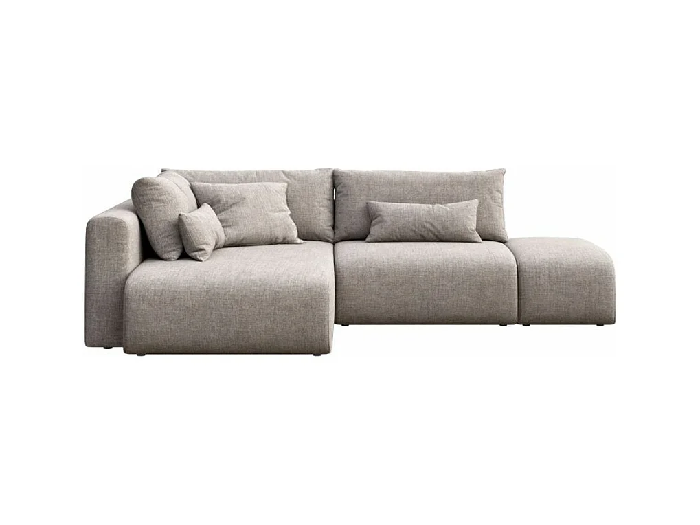 Lumine Lichtgrijze Chaise longue bank links