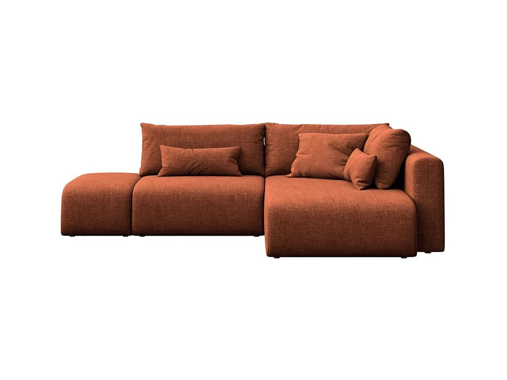 Lumine Clay orange Canapé méridienne droite