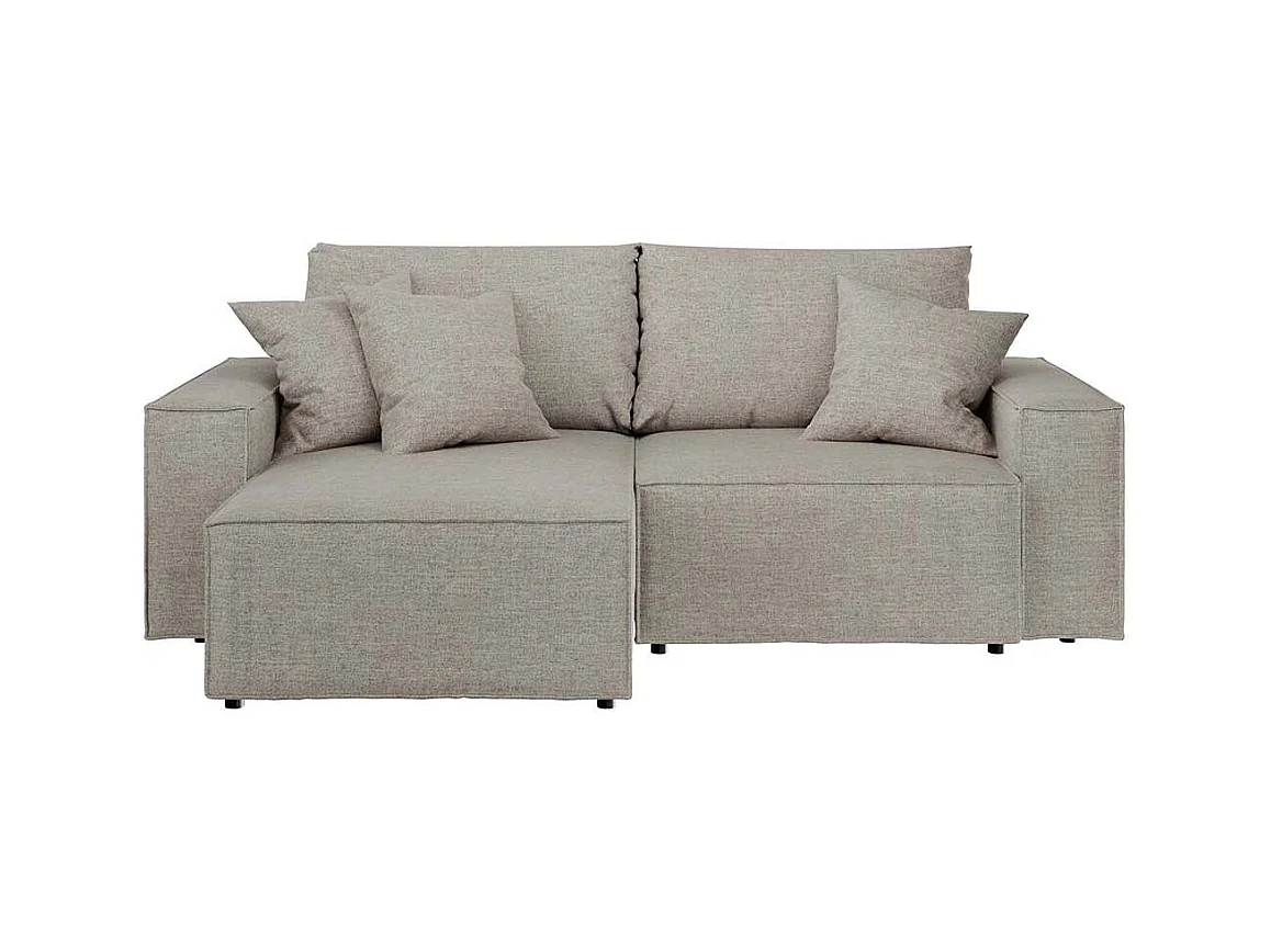 Canapé d'angle lit Melow gris clair