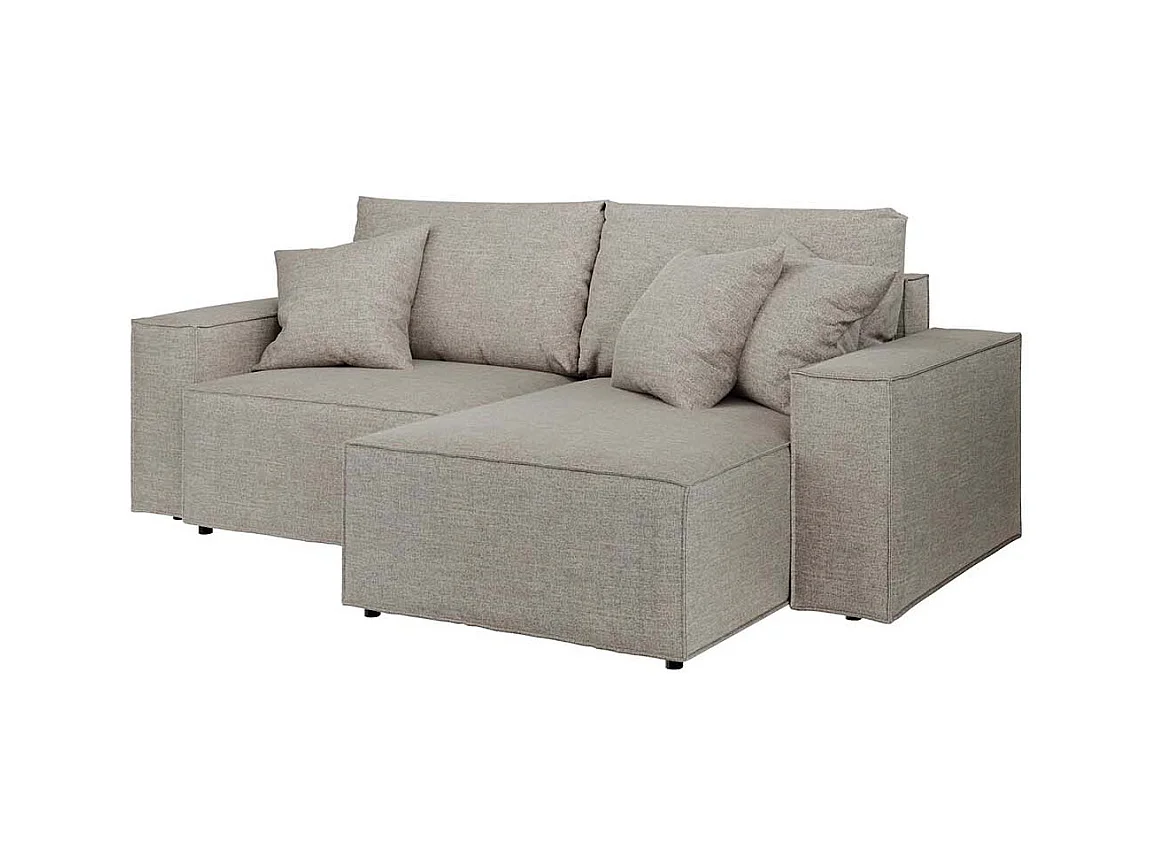 Canapé d'angle lit Melow gris clair