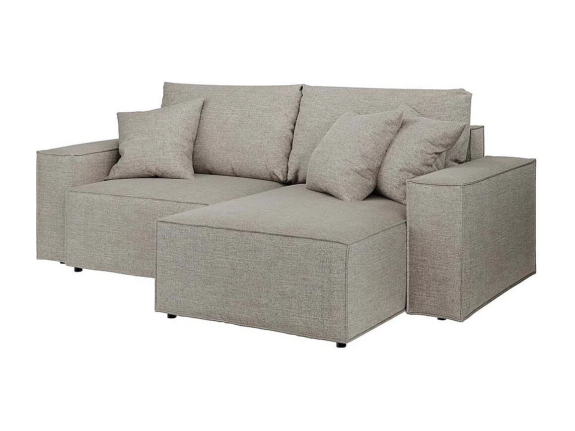 Canapé d'angle lit Melow gris clair