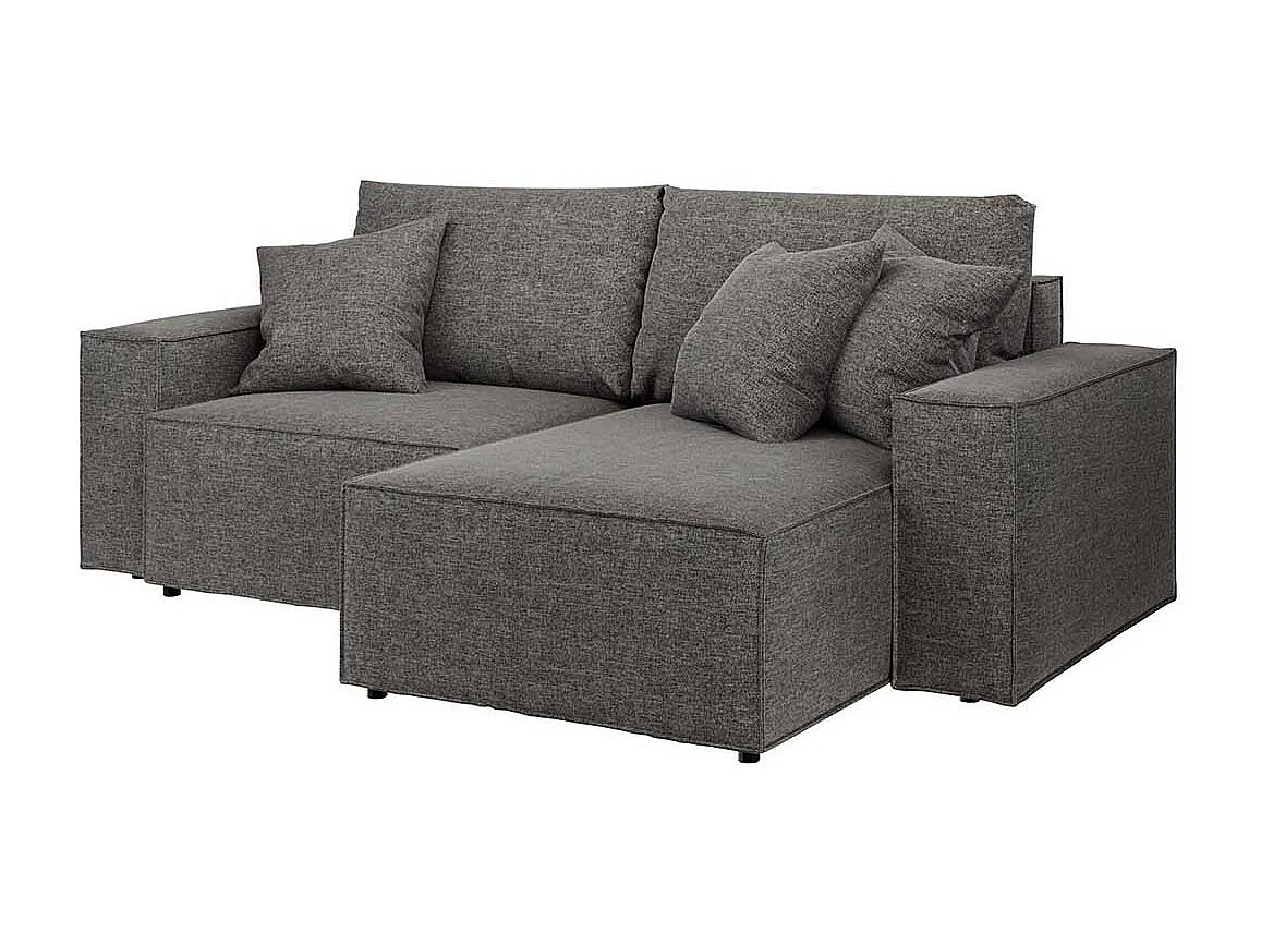 Canapé d'angle lit Melow gris