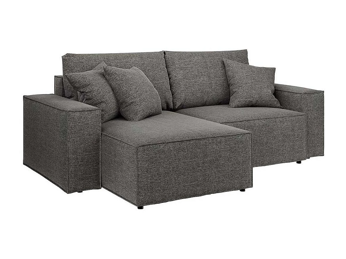 Canapé d'angle lit Melow gris