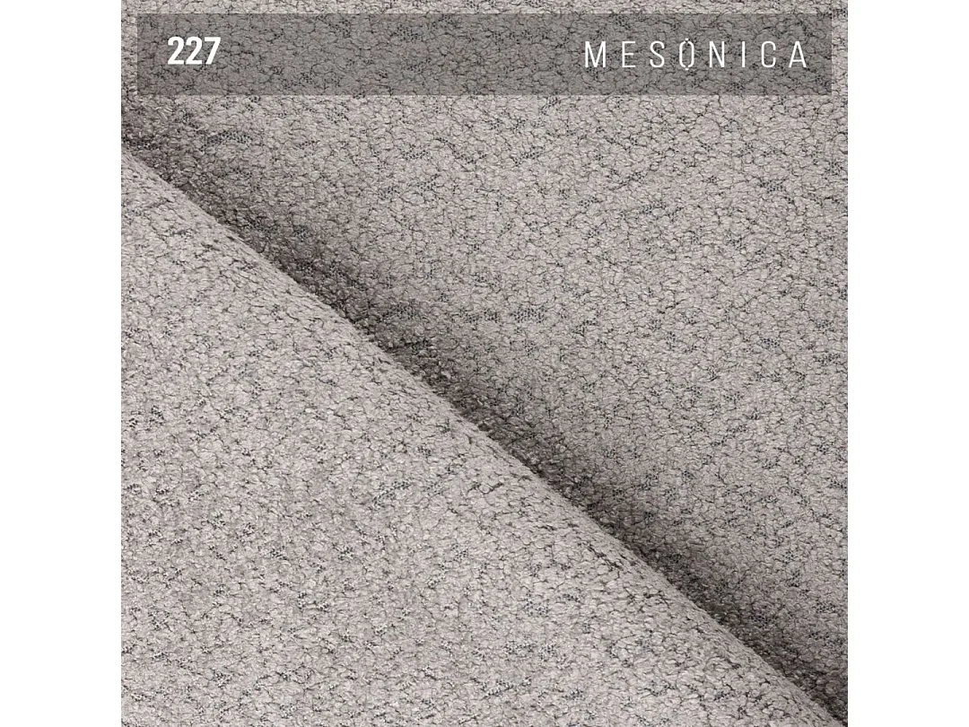 Canapé méridienne Lumine gris argenté gauche