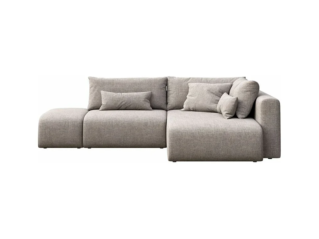 Canapé méridienne Lumine gris clair à droite